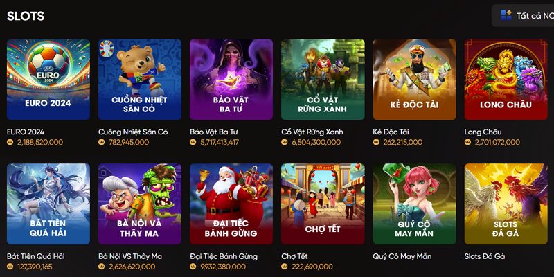 Kho game slot nổ hũ hấp dẫn với đa dạng chủ đề