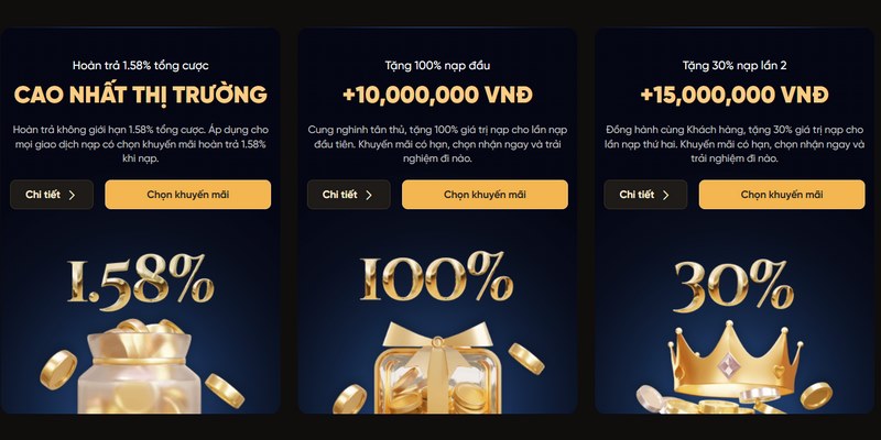Những chương trình ưu đãi hấp dẫn cho người chơi